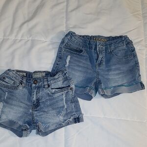Vigoss And Lucky Brand Blue Denim Shorts Set
